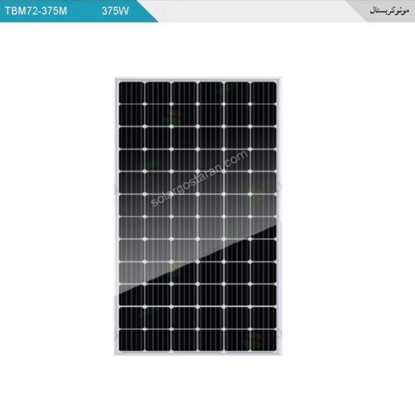 پنل خورشیدی مونوکریستال 375 وات تابان
